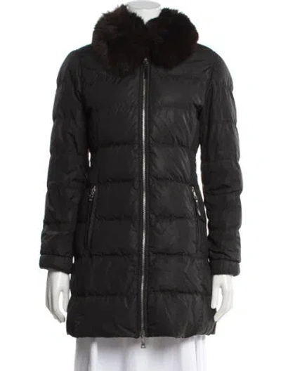 Pre-owned Prada Vintage 2000's Down Coat In Black