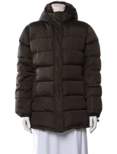 Pre-owned Prada Vintage 2000's Down Coat In Brown