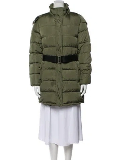 Pre-owned Prada Vintage 2000's Down Coat In Green