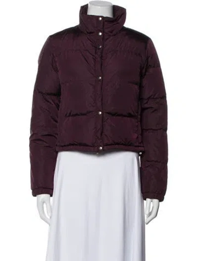 Pre-owned Prada Vintage 2000's Down Jacket In Burgundy