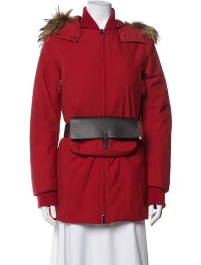 Pre-owned Prada Vintage 2000's Down Jacket In Red