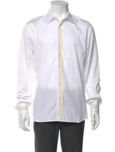 Pre-owned Prada Vintage 2000's Dress Shirt In Neutral