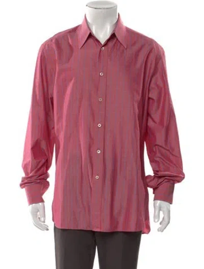 Pre-owned Prada Vintage 2000's Dress Shirt In Red