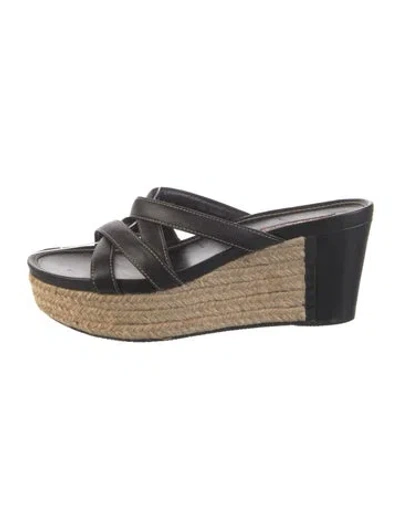 Pre-owned Prada Vintage 2000's Espadrilles In Black