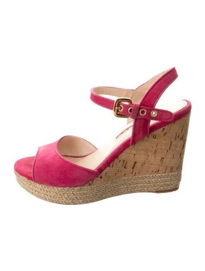 Pre-owned Prada Vintage 2000's Espadrilles In Pink