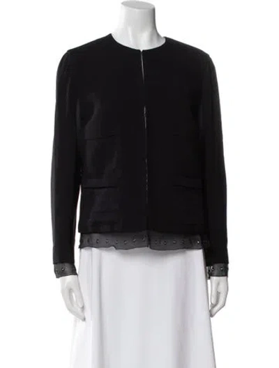 Pre-owned Prada Vintage 2000 Evening Jacket In Black