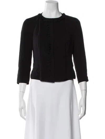 Pre-owned Prada Vintage 2000's Evening Jacket In Black