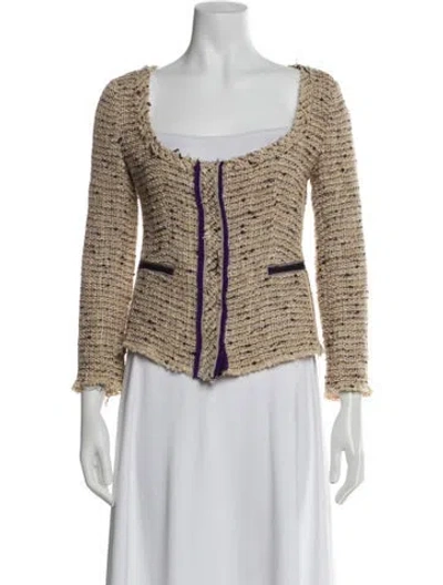 Pre-owned Prada Vintage 2000's Evening Jacket In Neutral