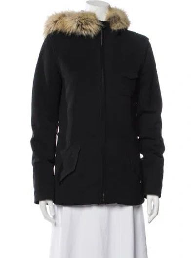 Pre-owned Prada Vintage 2000's Fur Jacket In Black