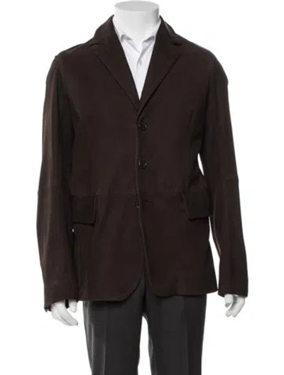 Pre-owned Prada Vintage 2000's Jacket In Brown