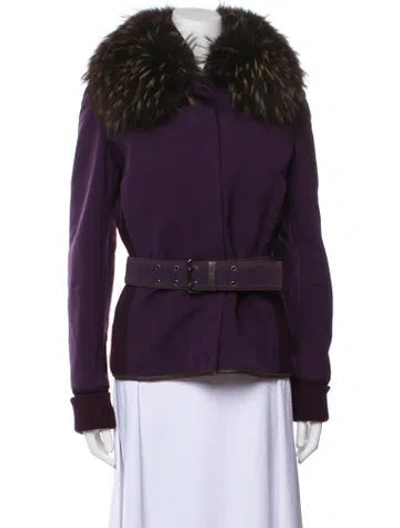 Pre-owned Prada Vintage 2000's Jacket In Purple