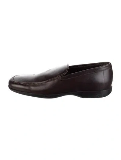 Pre-owned Prada Vintage 2000's Loafers In Brown