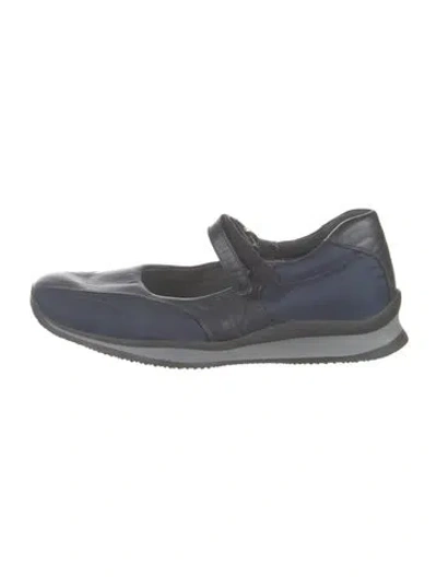 Pre-owned Prada Vintage 2000's Mary Jane Flats In Blue