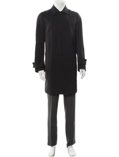 Pre-owned Prada Vintage 2000's Overcoat In Black