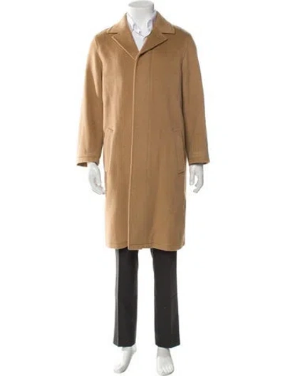 Pre-owned Prada Vintage 2000's Overcoat In Neutral