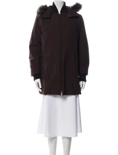 Pre-owned Prada Vintage 2000's Parka In Brown