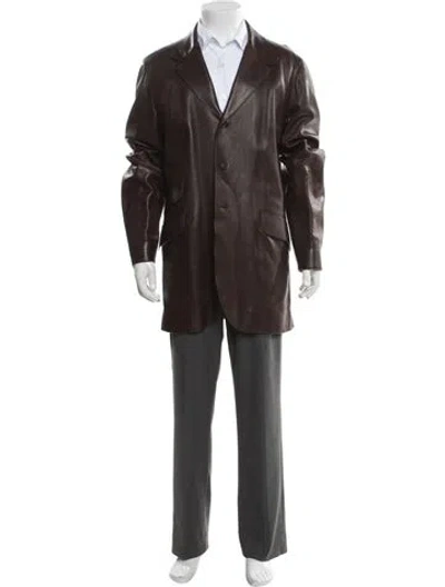 Pre-owned Prada Vintage 2000's Parka In Brown