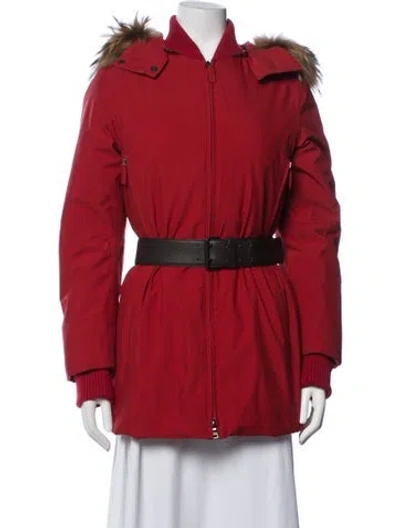 Pre-owned Prada Vintage 2000's Parka In Red
