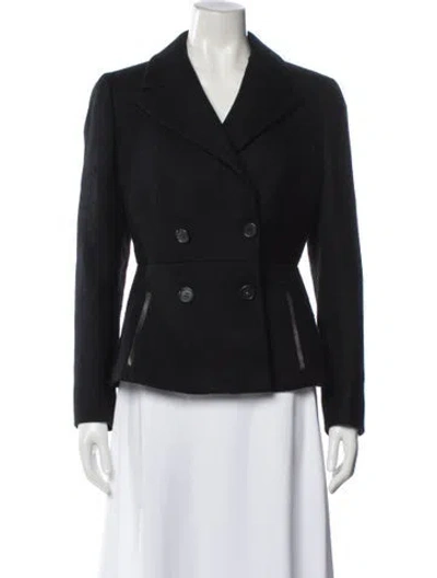 Pre-owned Prada Vintage 2000 Peacoat In Black