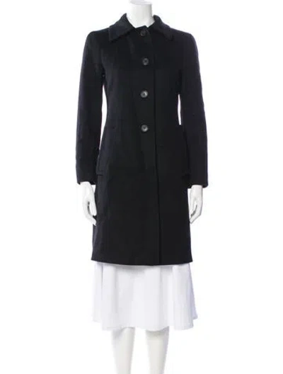 Pre-owned Prada Vintage 2000's Peacoat In Black