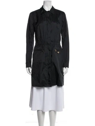 Pre-owned Prada Vintage 2000's Performance Coat In Blue