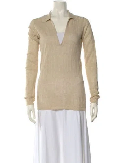 Pre-owned Prada Vintage 2000's Polo In Neutral