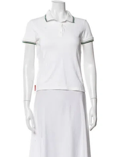 Pre-owned Prada Vintage 2000's Polo In Neutrals