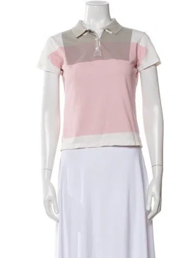 Pre-owned Prada Vintage 2000's Polo In Pink