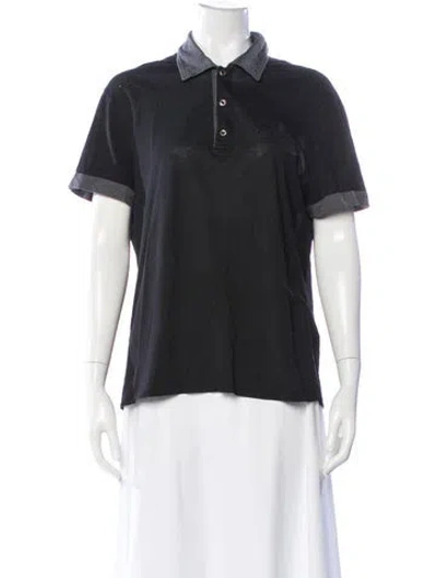 Pre-owned Prada Vintage 2000's Polo Shirt In Black