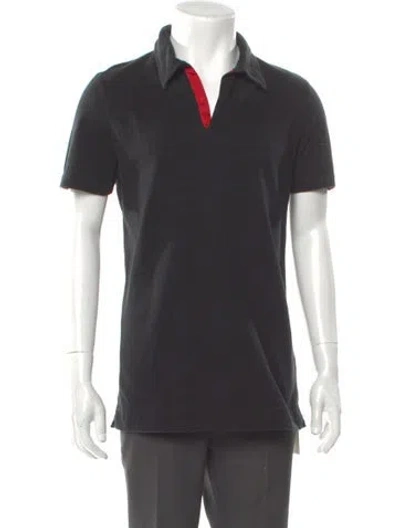 Pre-owned Prada Vintage 2000's Polo Shirt In Black
