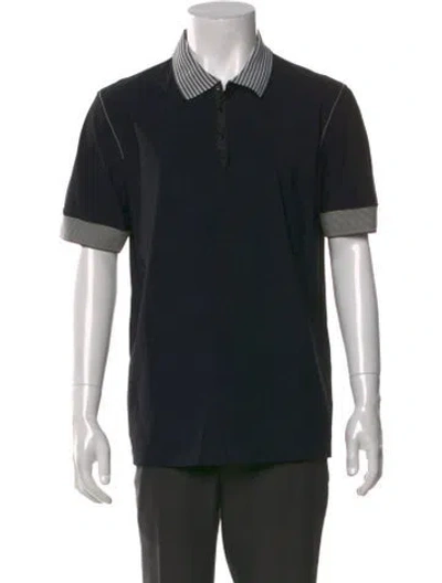 Pre-owned Prada Vintage 2000's Polo Shirt In Black