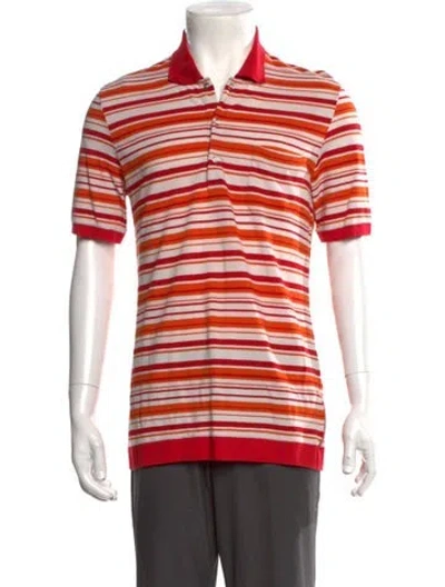 Pre-owned Prada Vintage 2000's Polo Shirt In Orange