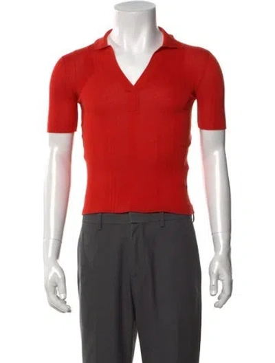 Pre-owned Prada Vintage 2000's Polo Shirt In Orange