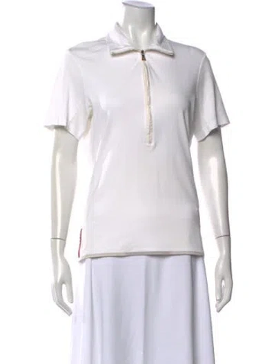 Pre-owned Prada Vintage 2000's Polo In White