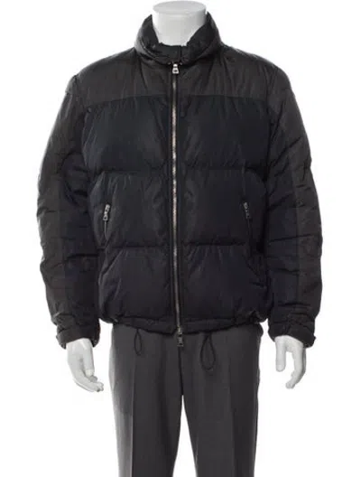 Pre-owned Prada Vintage 2000's Puffer Coat In Blue