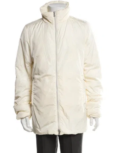 Pre-owned Prada Vintage 2000's Puffer Coat In Neutral