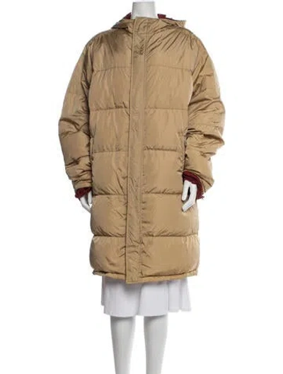 Pre-owned Prada Vintage 2000's Puffer Coat In Neutrals