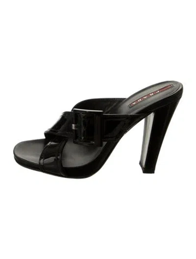 Pre-owned Prada Vintage 2000's Sandals In Black