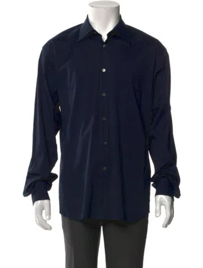 Pre-owned Prada Vintage 2000's Shirt In Blue
