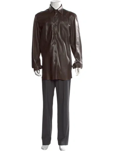 Pre-owned Prada Vintage 2000's Shirt In Brown