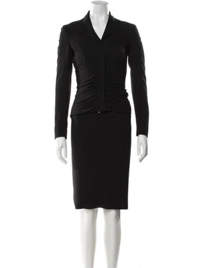 Pre-owned Prada Vintage 2000's Skirt Set In Black