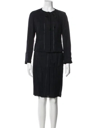 Pre-owned Prada Vintage 2000's Skirt Set In Black