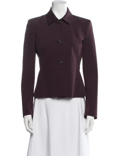 Pre-owned Prada Vintage 2000's Skirt Suit In Burgundy