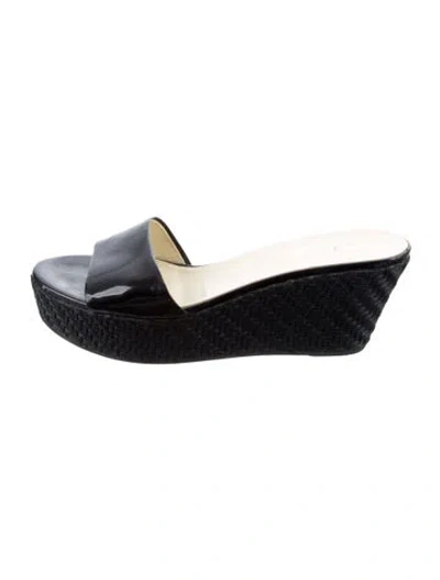 Pre-owned Prada Vintage 2000's Slides In Black