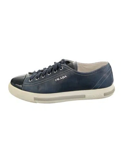 Pre-owned Prada Vintage 2000's Sneakers In Blue