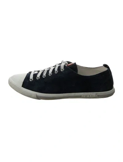 Pre-owned Prada Vintage 2000's Sneakers In Silver