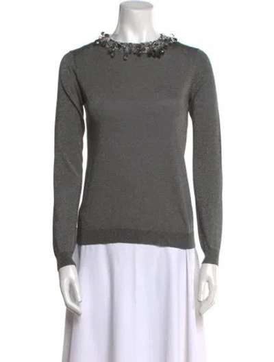 Pre-owned Prada Vintage 2000's Sweater In Gray