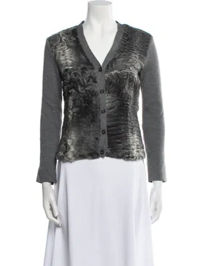 Pre-owned Prada Vintage 2000 Sweater In Gray