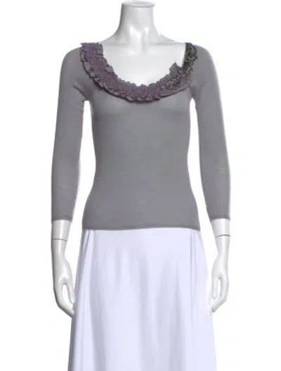 Pre-owned Prada Vintage 2000's Sweater In Gray