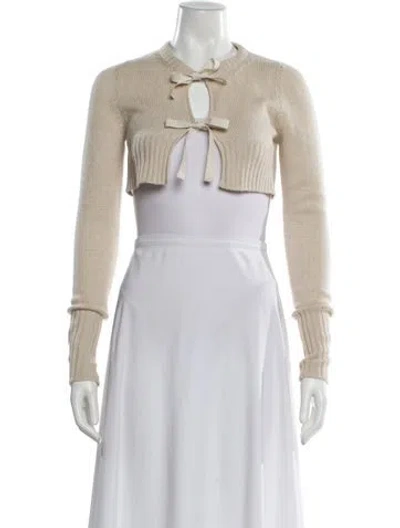 Pre-owned Prada Vintage 2000's Sweater In Neutral